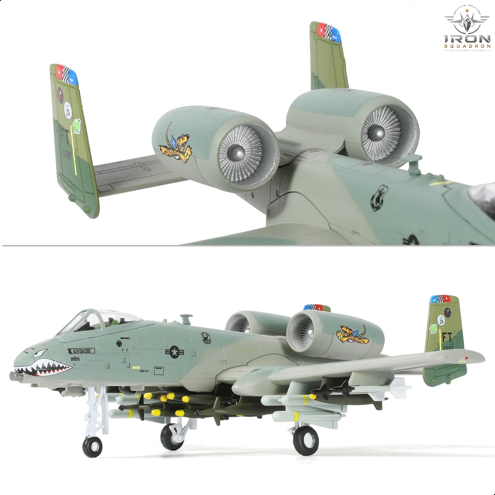A-10 Warthog — "Tiger Shark" 1:100 Diecast Model - image 6