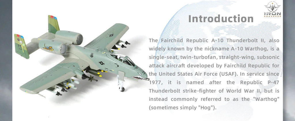 A-10 Warthog — "Tiger Shark" 1:100 Diecast Model - image 8