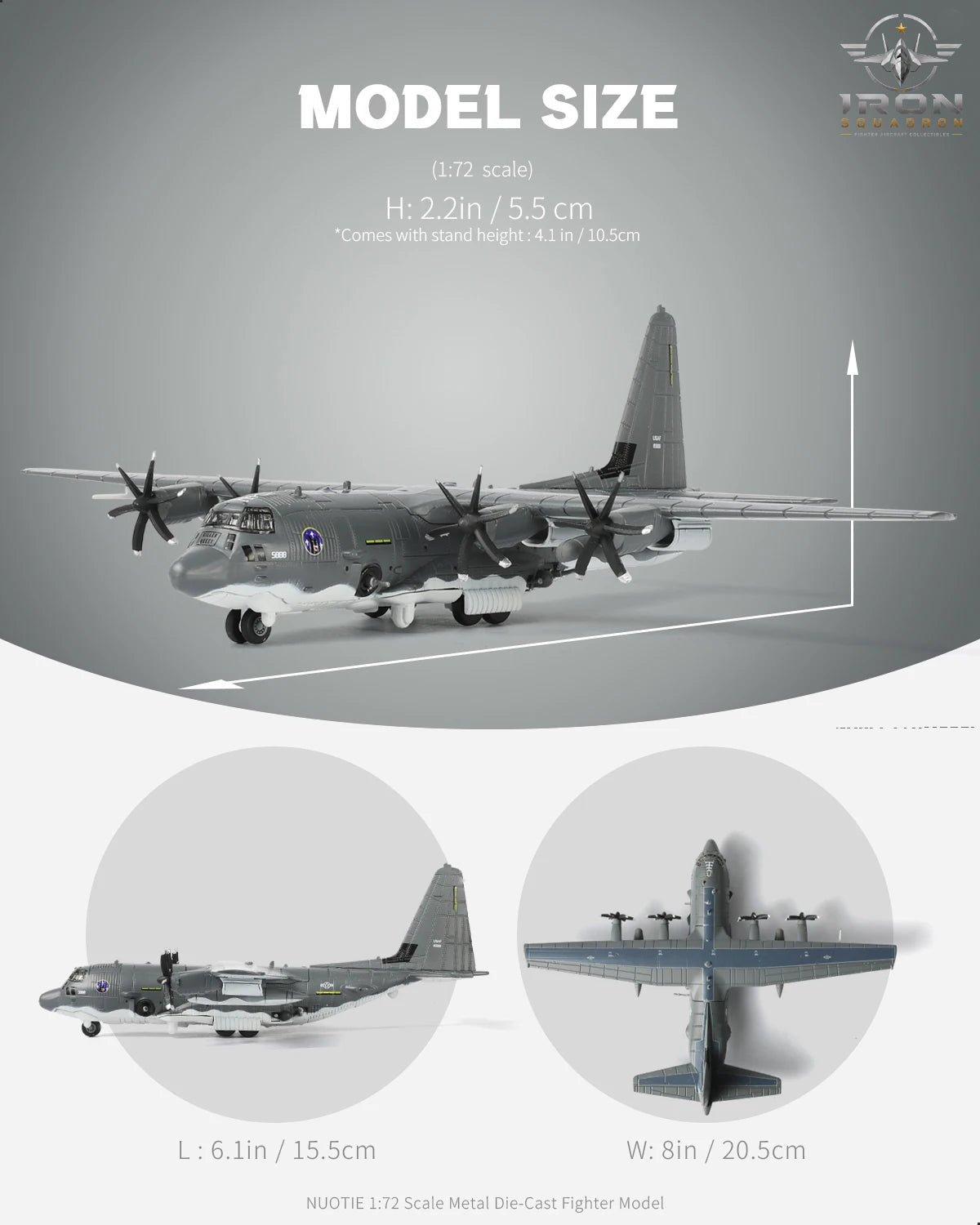 AC-130J Ghostrider — Gunship 1:200 Diecast Model - image 2