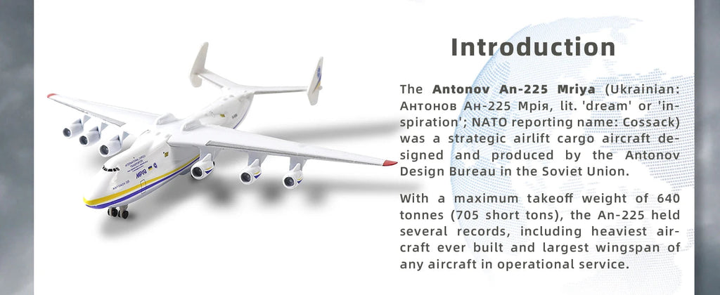 Antonov An-225 Mriya — 1:400 Diecast Model - image 8