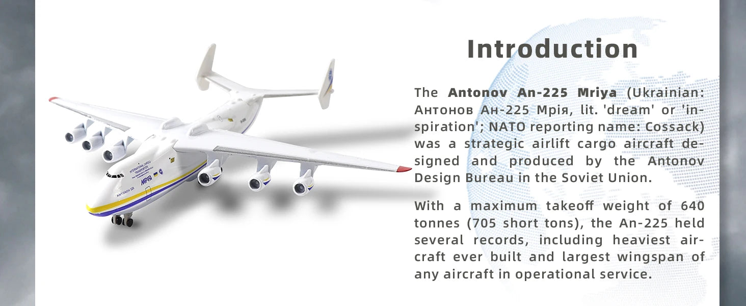 Antonov An-225 Mriya — 1:400 Diecast Model - image 8