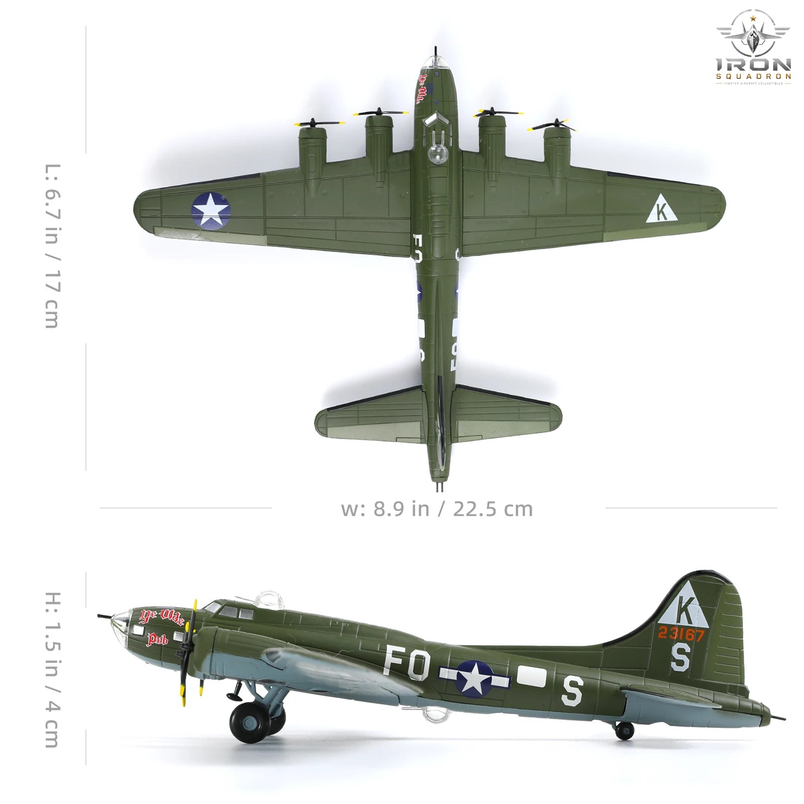 B-17 Flying Fortress — 1:144 Diecast Model - image 2