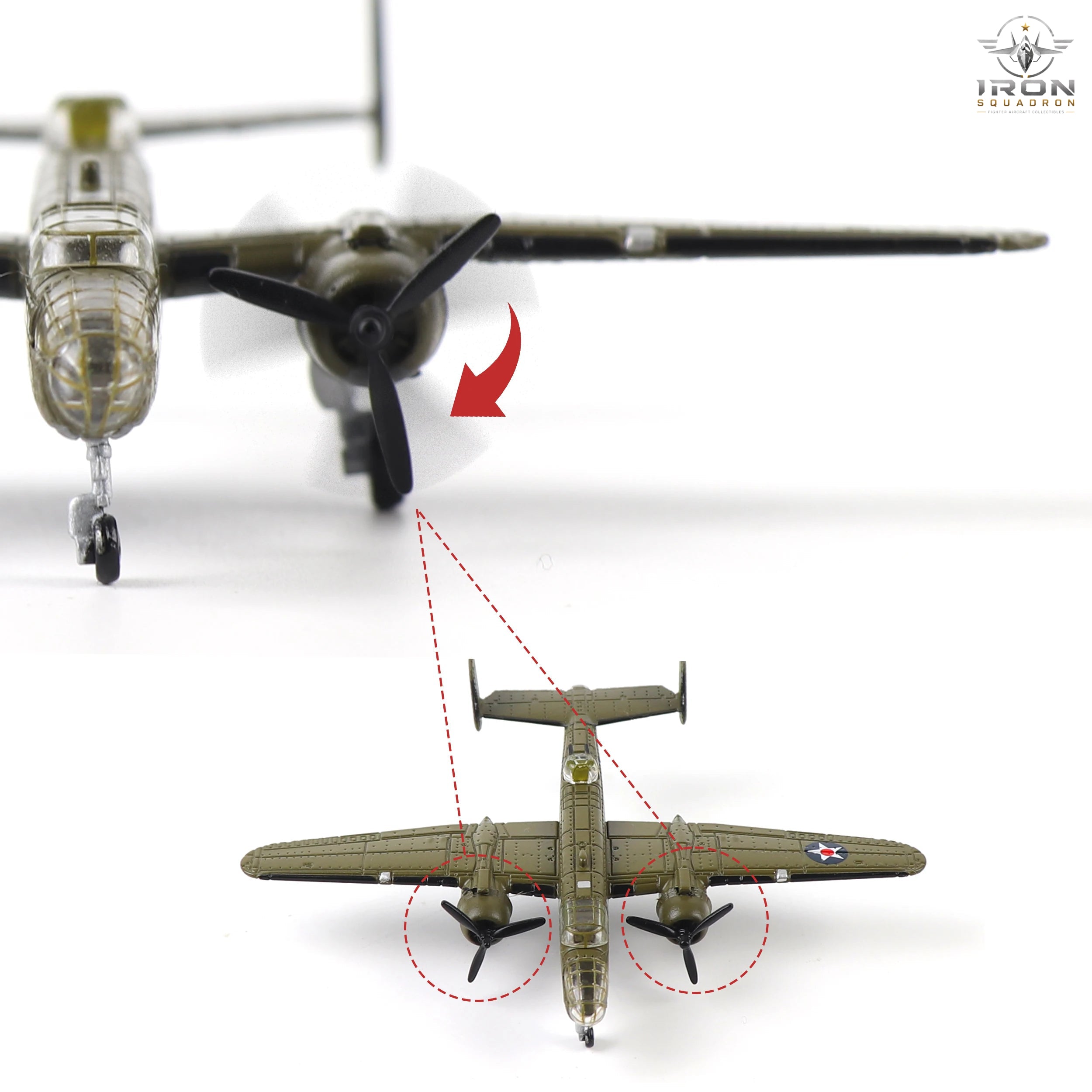 B-25 Mitchell — Doolittle Raid 1:200 Diecast Model - image 4