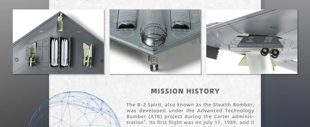 B-2 Spirit — 82-1066 1:200 Diecast Model - image 7
