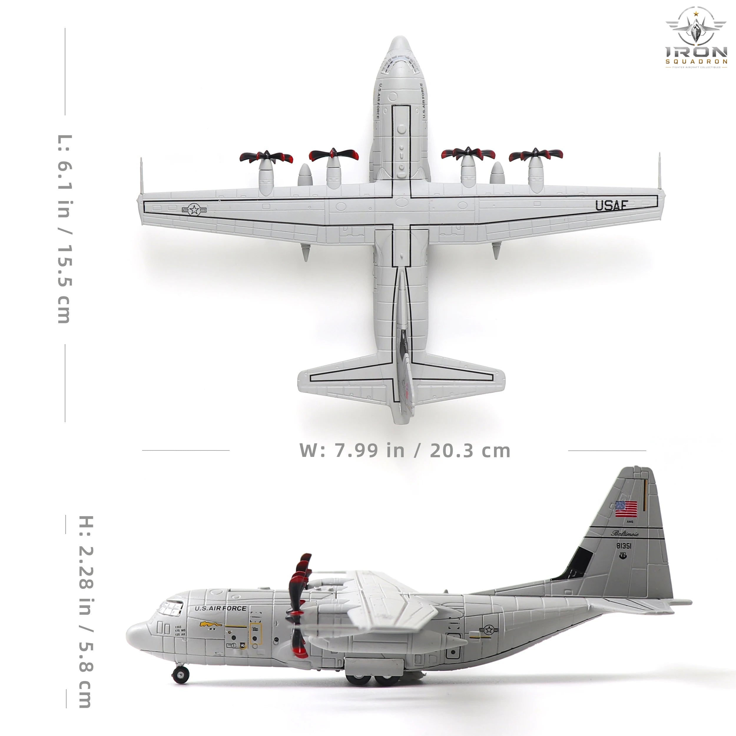 C-130 Hercules — 1:200 Diecast Model - image 2