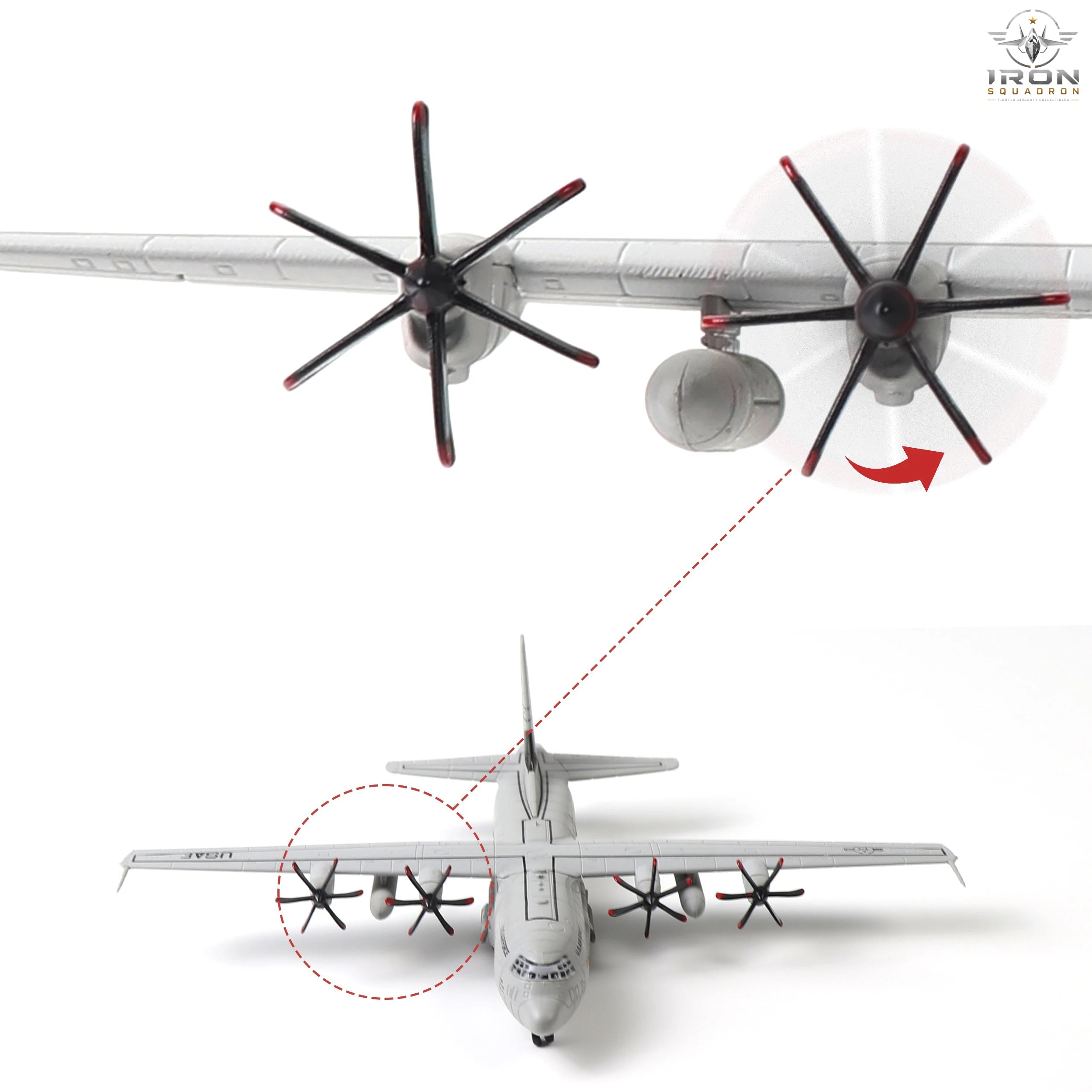 C-130 Hercules — 1:200 Diecast Model - image 5