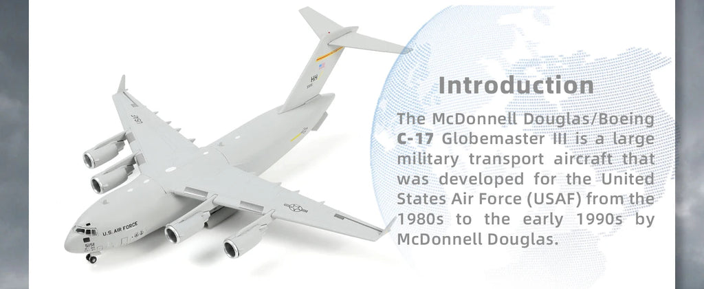 C-17 Globemaster III — Hickam AFB 1:200 Diecast Model - image 9