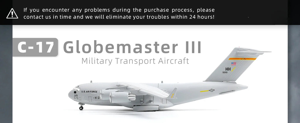 C-17 Globemaster III — Hickam AFB 1:200 Diecast Model - image 8