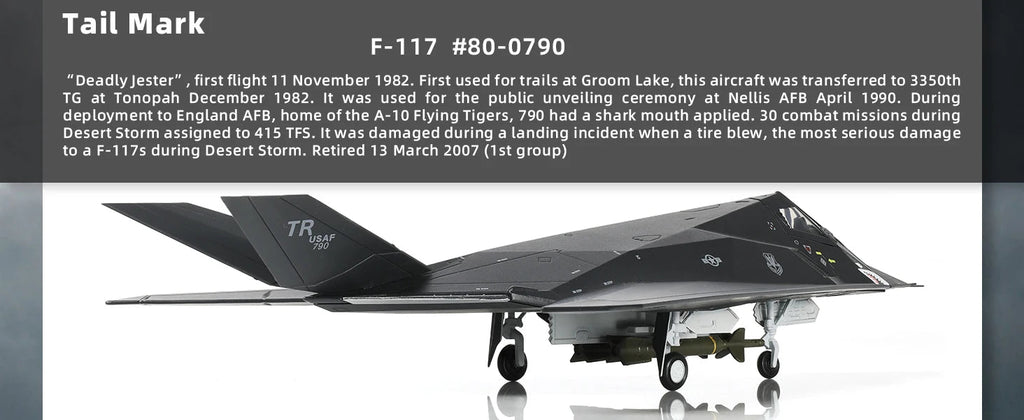 F-117 Nighthawk — Edwards AFB 1:72 Diecast Model - image 10