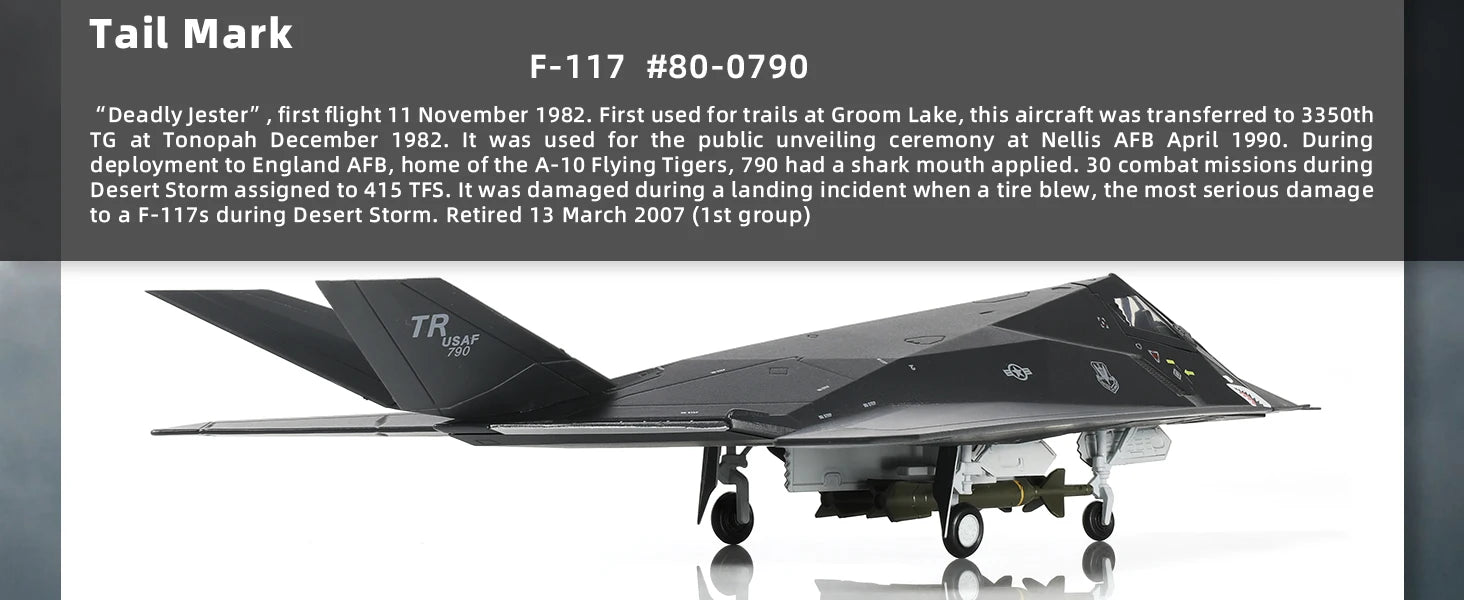 F-117 Nighthawk — Edwards AFB 1:72 Diecast Model - image 10