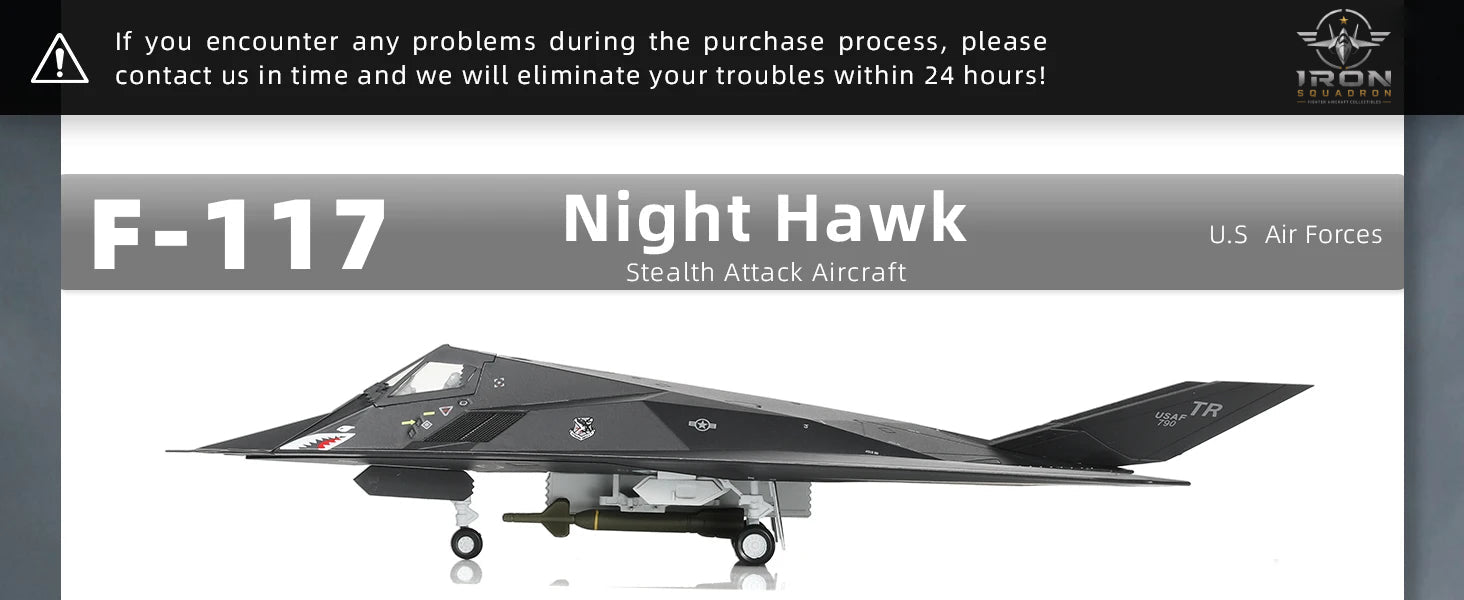 F-117 Nighthawk — Edwards AFB 1:72 Diecast Model - image 7