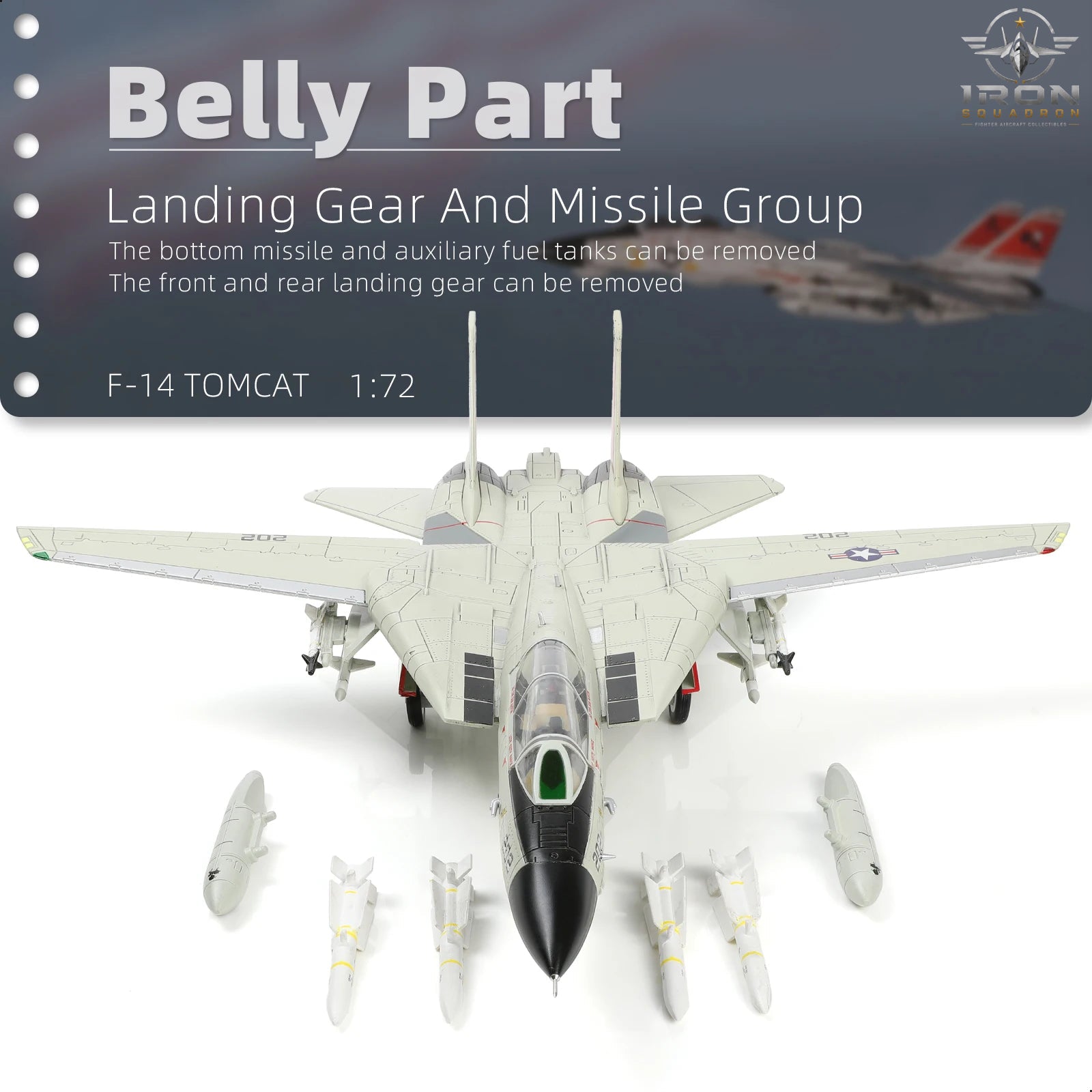F-14A Tomcat — Fleet Defender 1:72 Diecast Model - image 4
