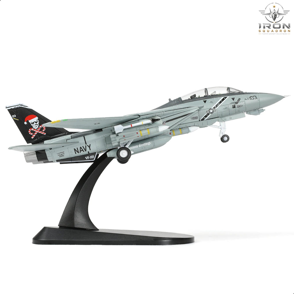 F-14B Tomcat — VF-103 "Santa Cats" Holiday 1:100 Diecast Model - image 1
