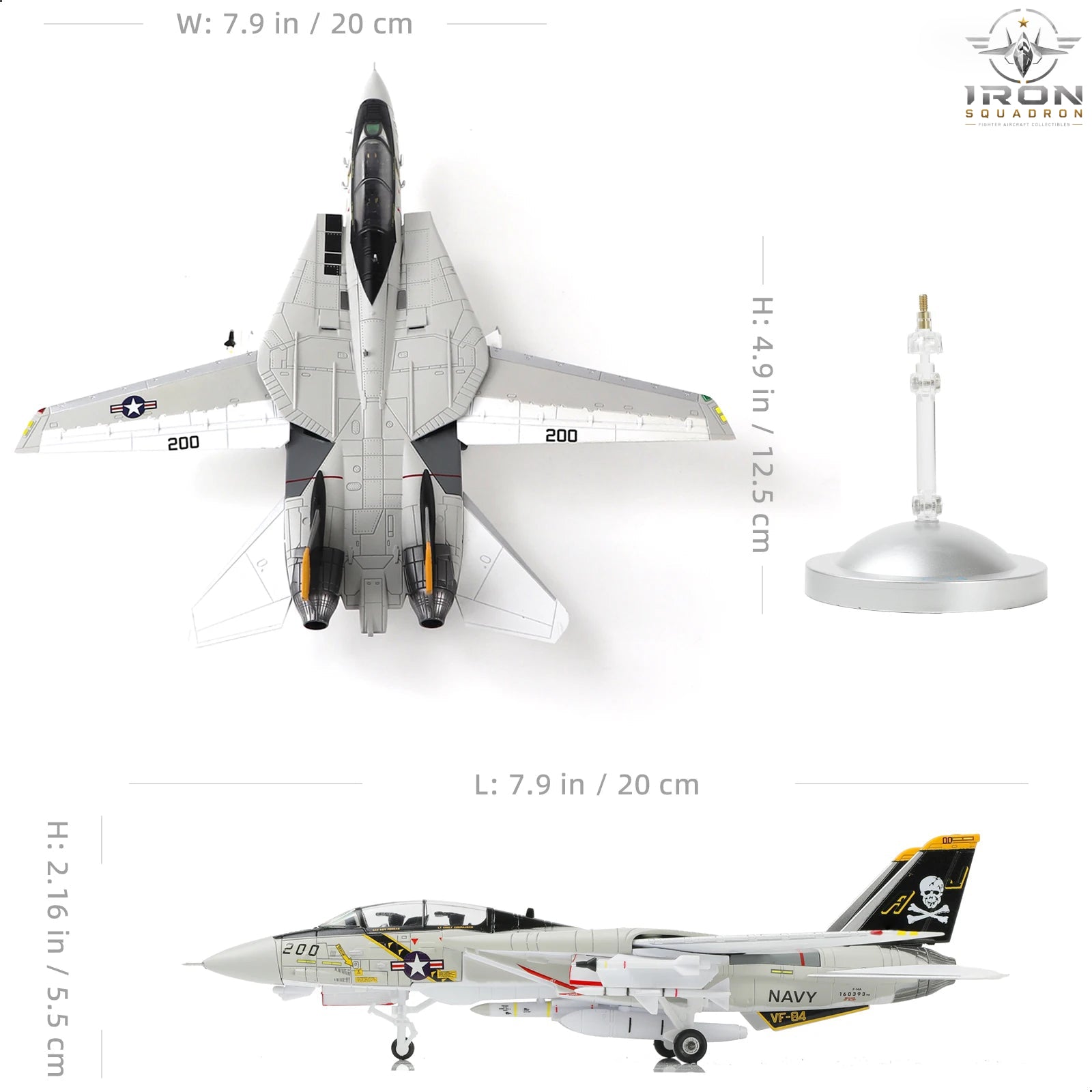 F-14 Tomcat — U.S. Navy 1:100 Diecast Model - image 2