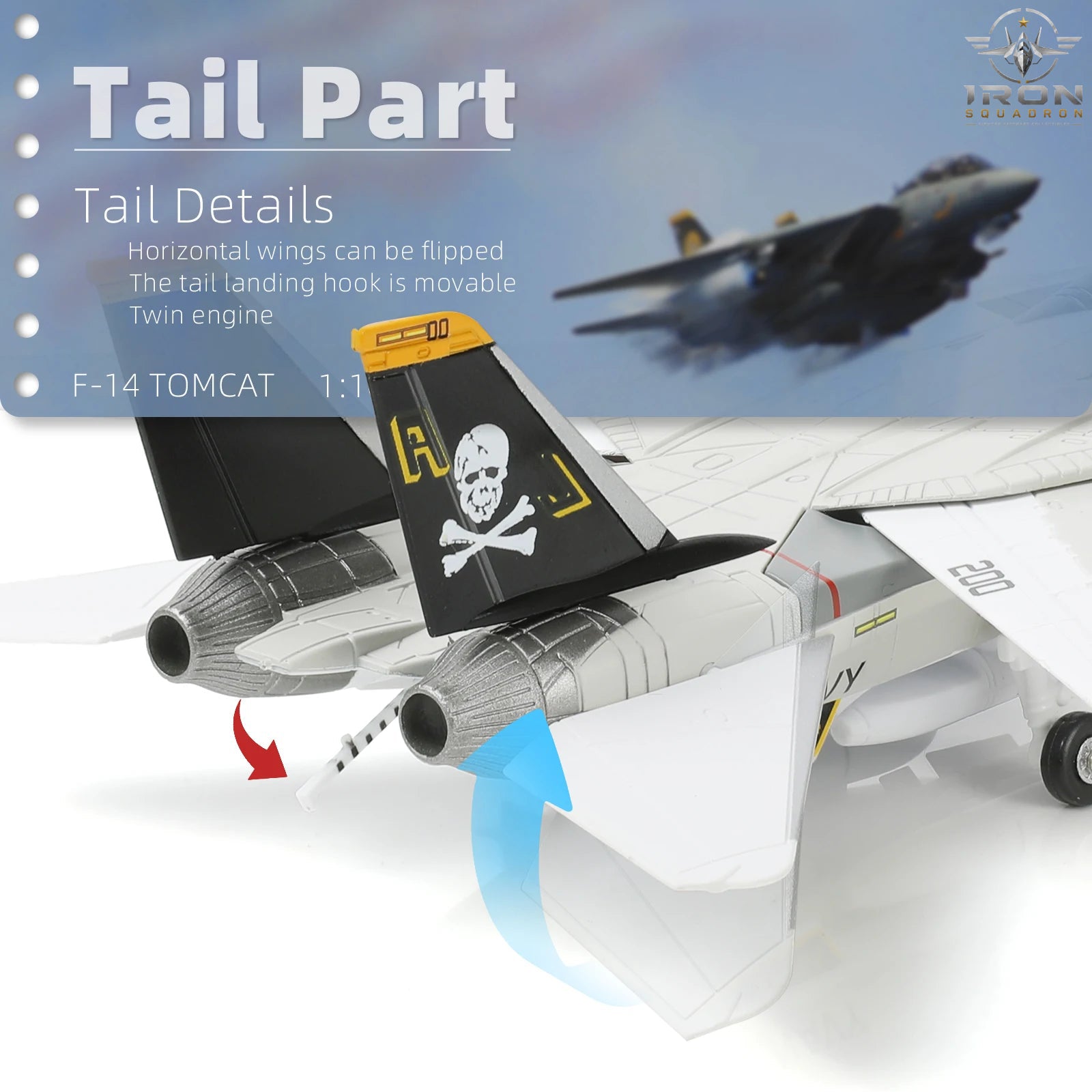 F-14 Tomcat — U.S. Navy 1:100 Diecast Model - image 4