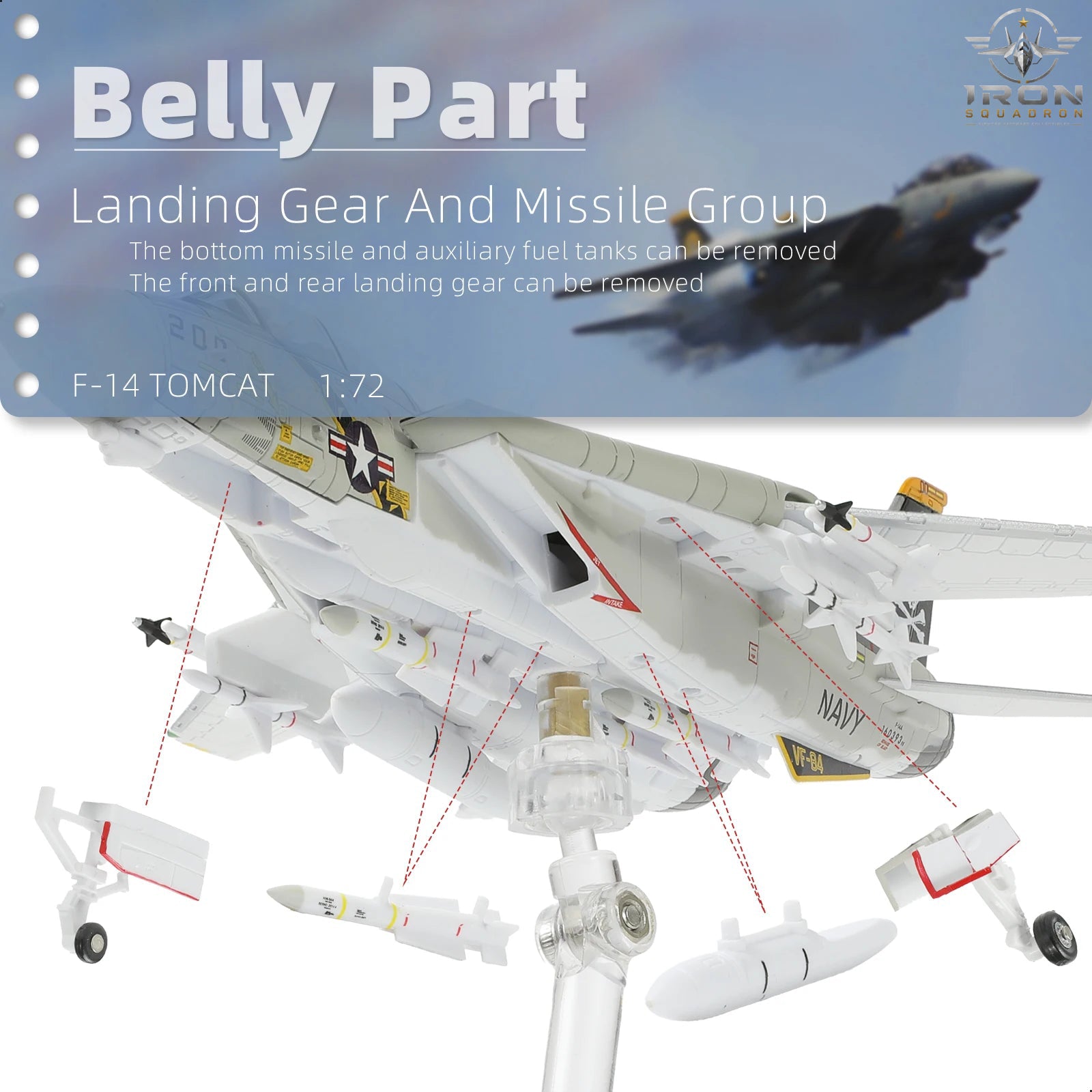 F-14 Tomcat — U.S. Navy 1:100 Diecast Model - image 5