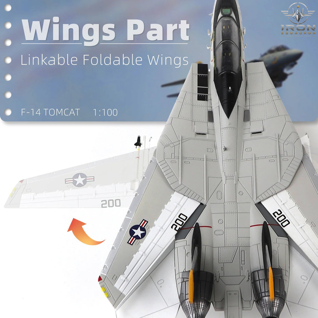 F-14 Tomcat — U.S. Navy 1:100 Diecast Model - image 6