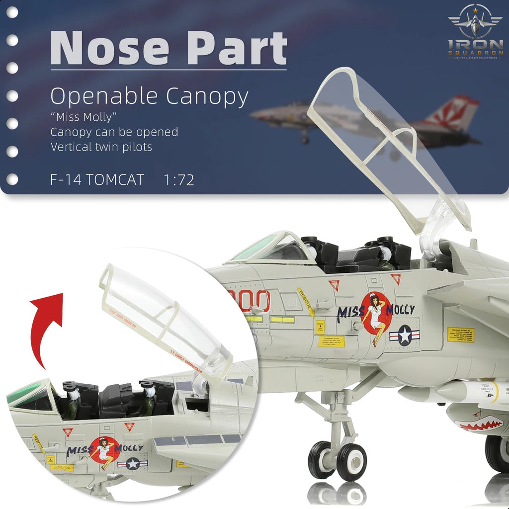 F-14 Tomcat — VF-111 "Sundowners" 1:72 Diecast Model - image 4