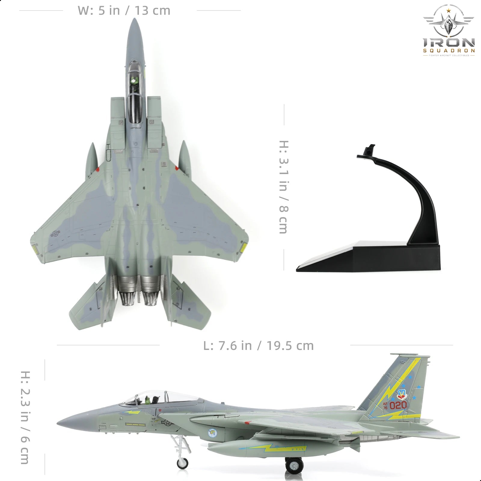 F-15A Eagle — Air Superiority 1:100 Diecast Model - image 3