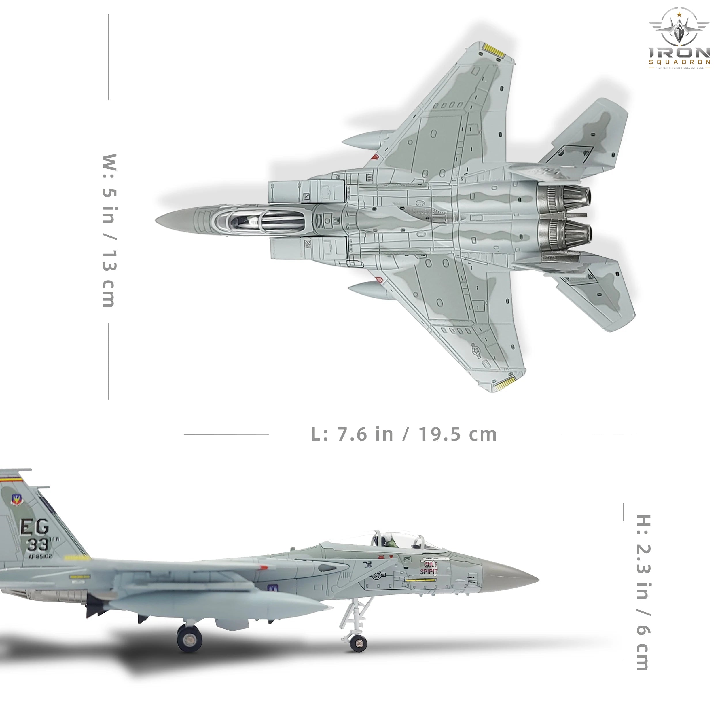 F-15C Eagle — Gulf Spirit 1:100 Diecast Model - image 2