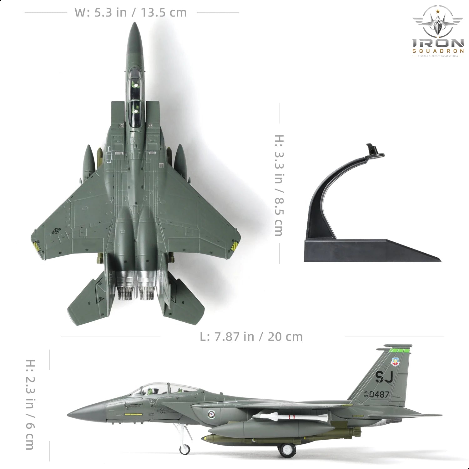 F-15E Strike Eagle — 89-0487 1:100 Diecast Model - image 2
