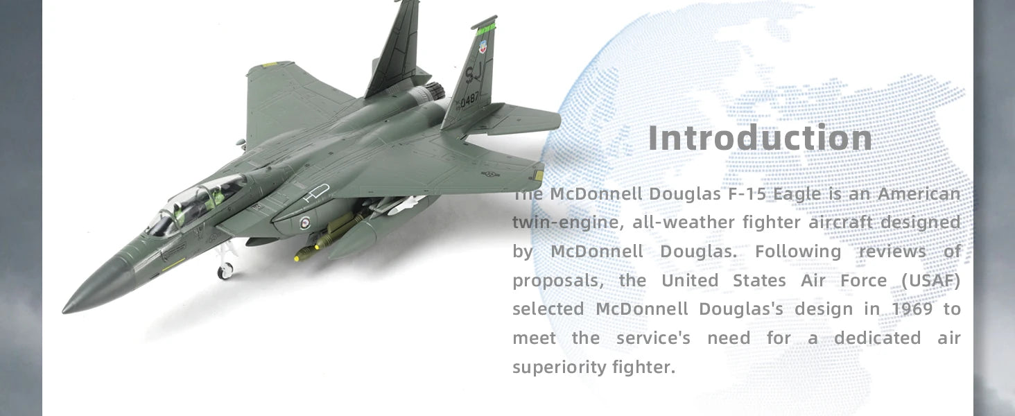 F-15E Strike Eagle — 89-0487 1:100 Diecast Model - image 8