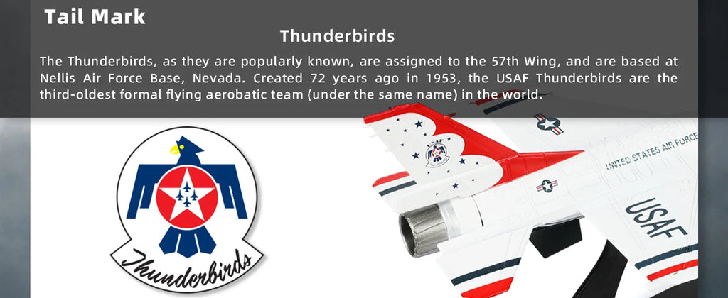F-16C Fighting Falcon — USAF Thunderbirds 1:72 Diecast Model - image 10