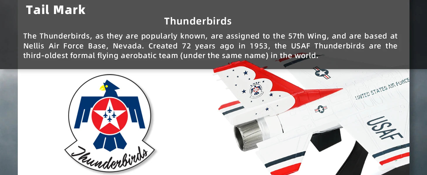 F-16C Fighting Falcon — USAF Thunderbirds 1:72 Diecast Model - image 10