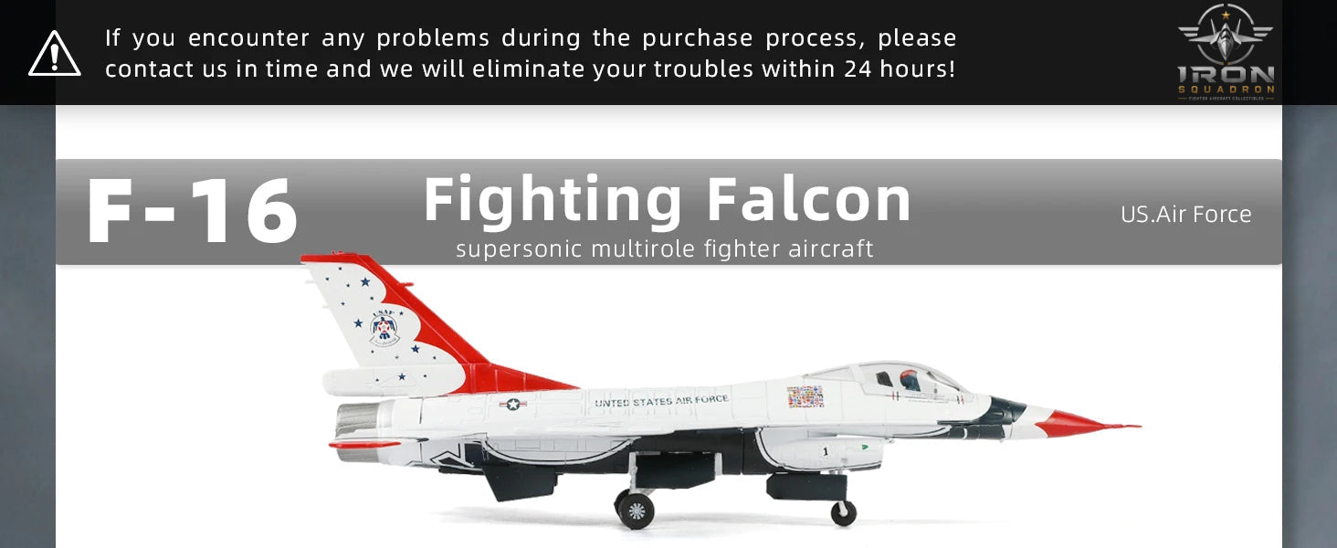 F-16C Fighting Falcon — USAF Thunderbirds 1:72 Diecast Model - image 7