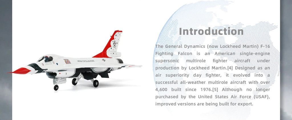 F-16C Fighting Falcon — USAF Thunderbirds 1:72 Diecast Model - image 8