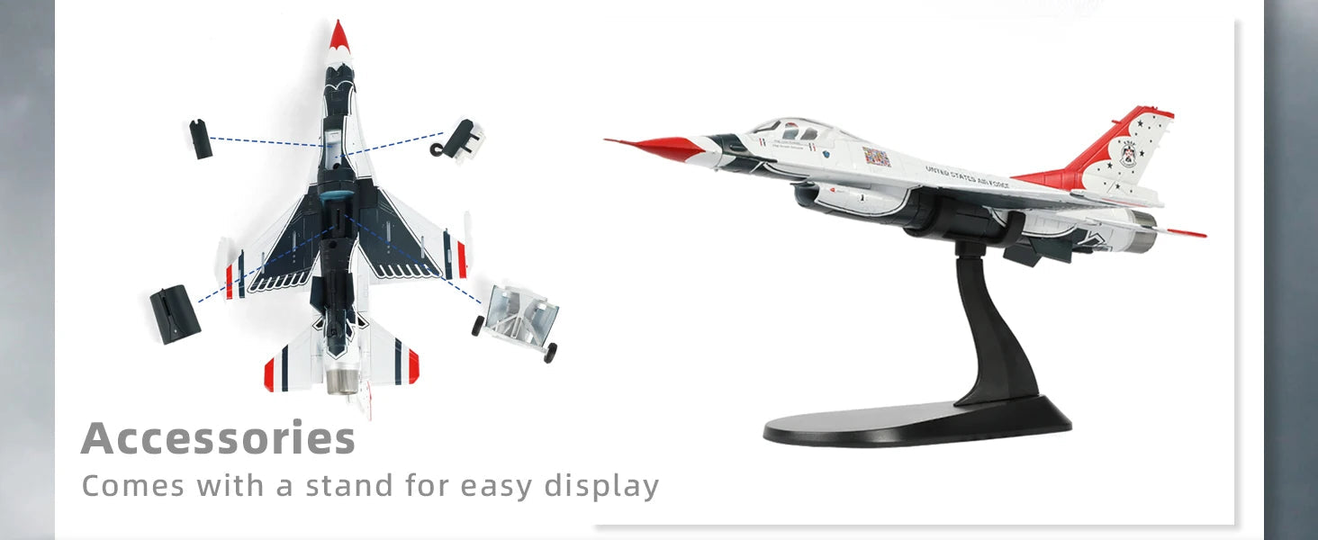 F-16C Fighting Falcon — USAF Thunderbirds 1:72 Diecast Model - image 9