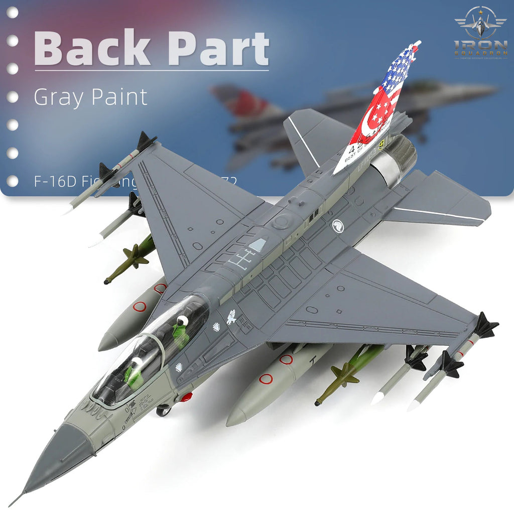 F-16D Fighting Falcon — Republic of Singapore Air Force 1:72 Diecast Model - image 3