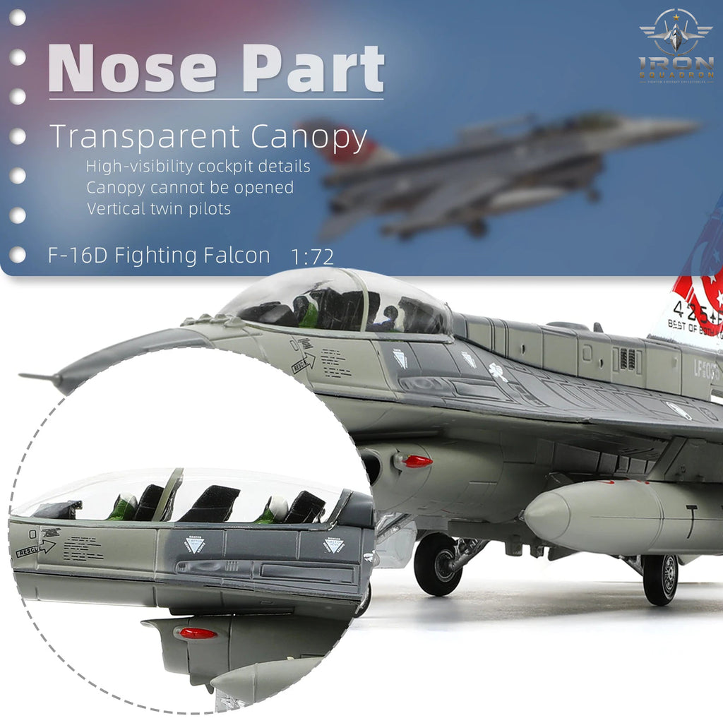 F-16D Fighting Falcon — Republic of Singapore Air Force 1:72 Diecast Model - image 6