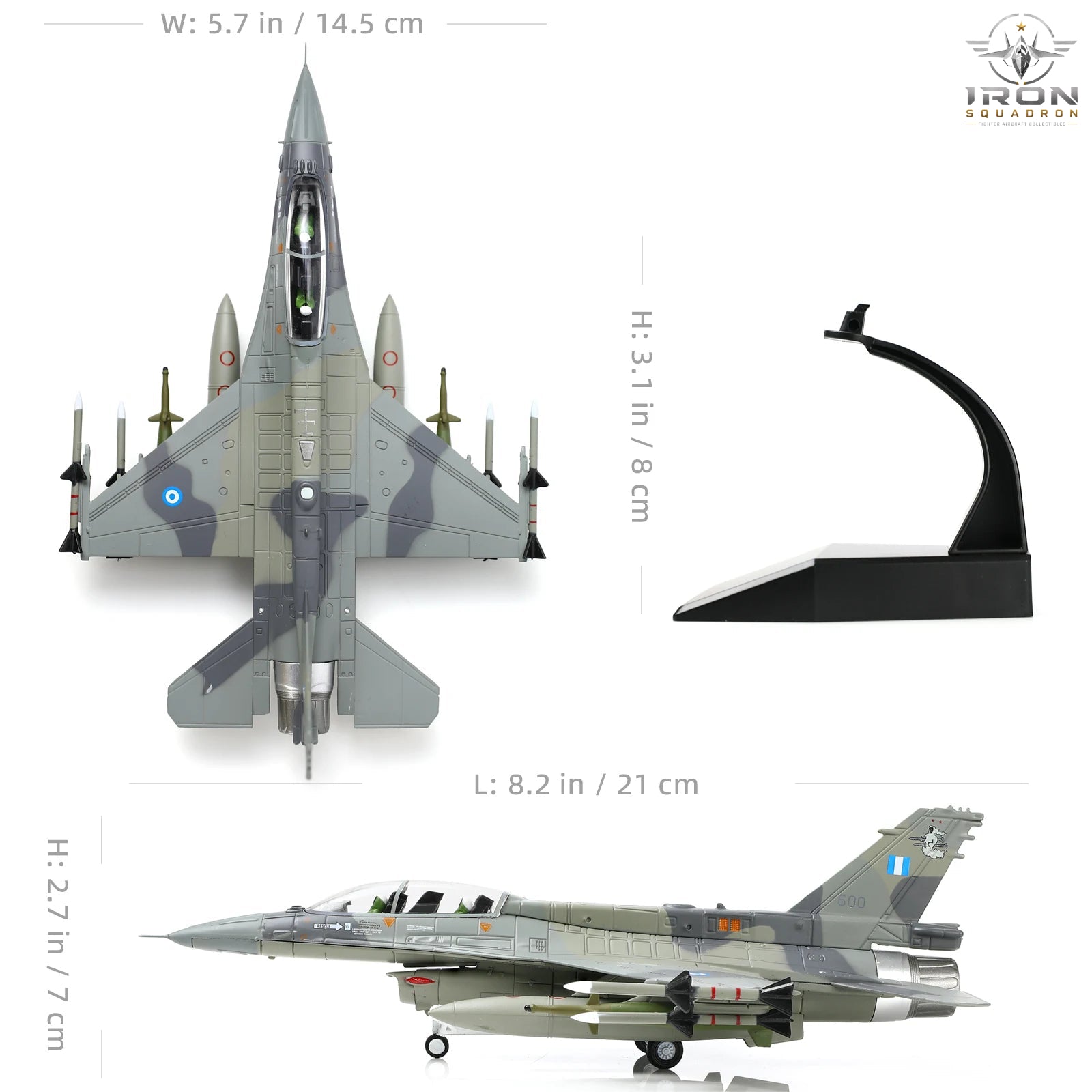 F-16D Fighting Falcon — U.S. Air Force 1:72 Diecast Model - image 2