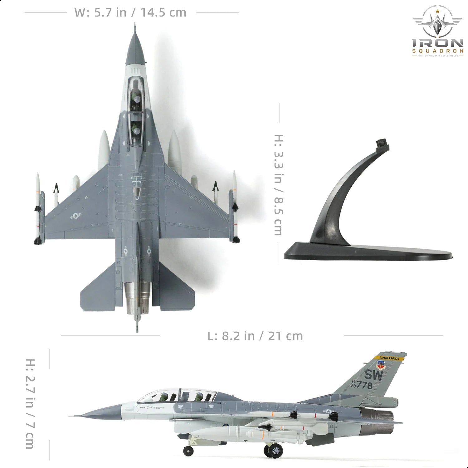 F-16D Fighting Falcon — "MiG Killer" Luke AFB 1:72 Diecast Model - image 2