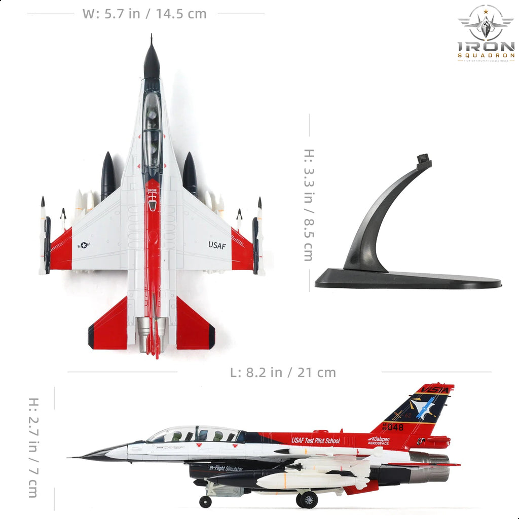 F-16D X-62 VISTA — USAF Test Pilot School 1:72 Diecast Model - image 2