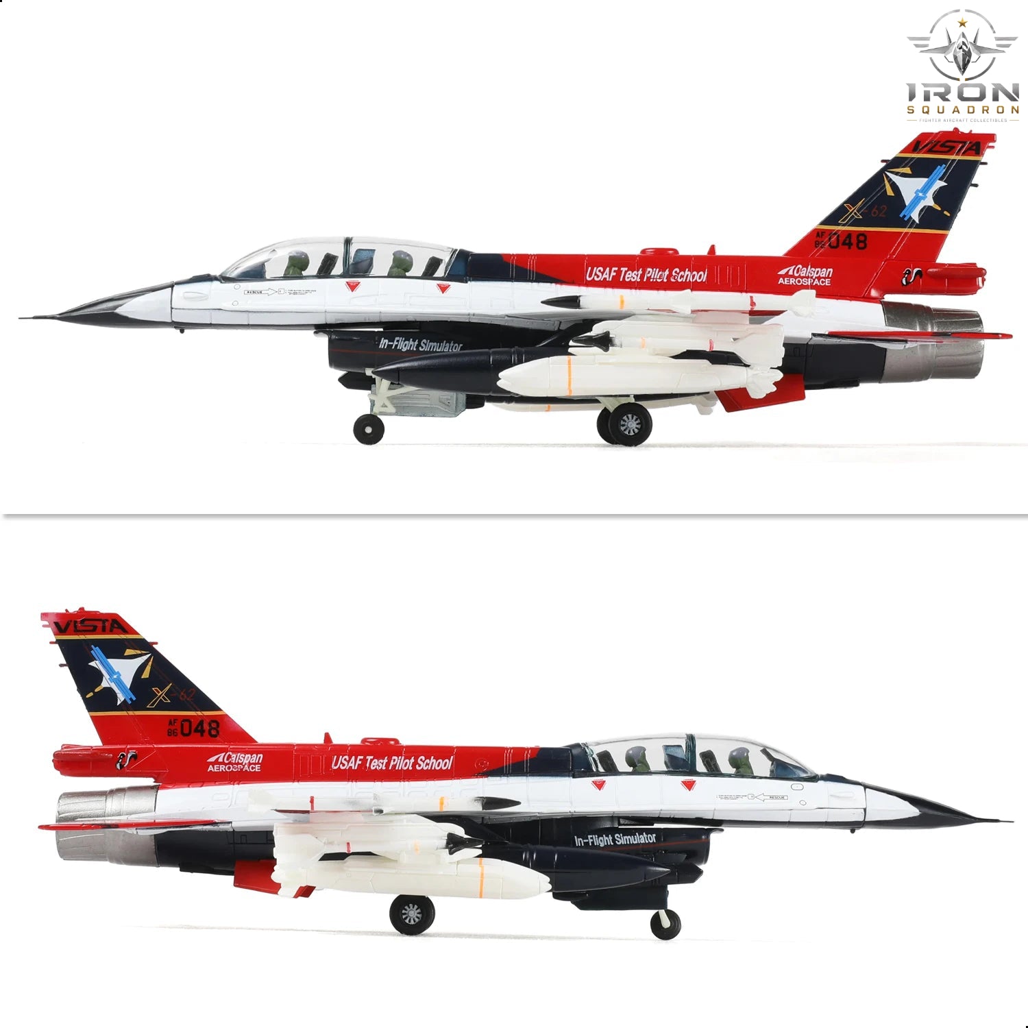F-16D X-62 VISTA — USAF Test Pilot School 1:72 Diecast Model - image 5