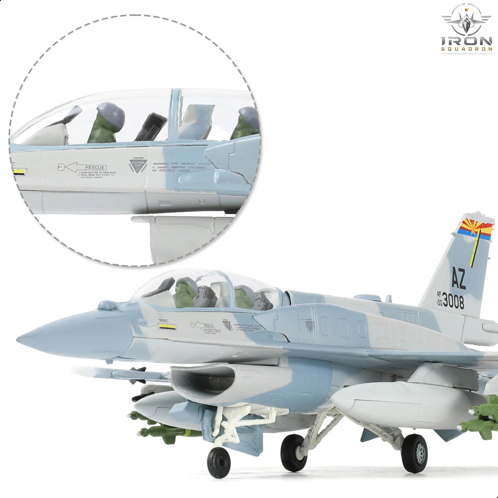 F-16F Block 60 "Desert Falcon" — UAE Air Force 1:72 Diecast Model - image 6