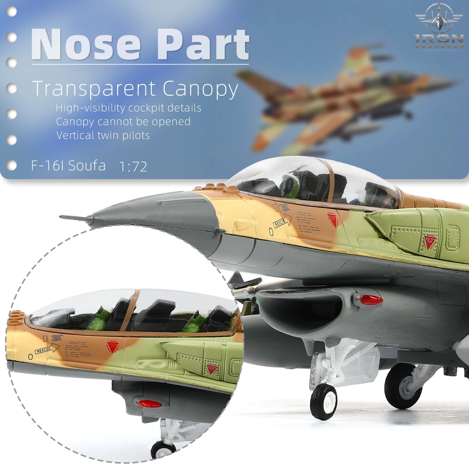 F-16I "Sufa" — Israeli Air Force 1:72 Diecast Model - image 5