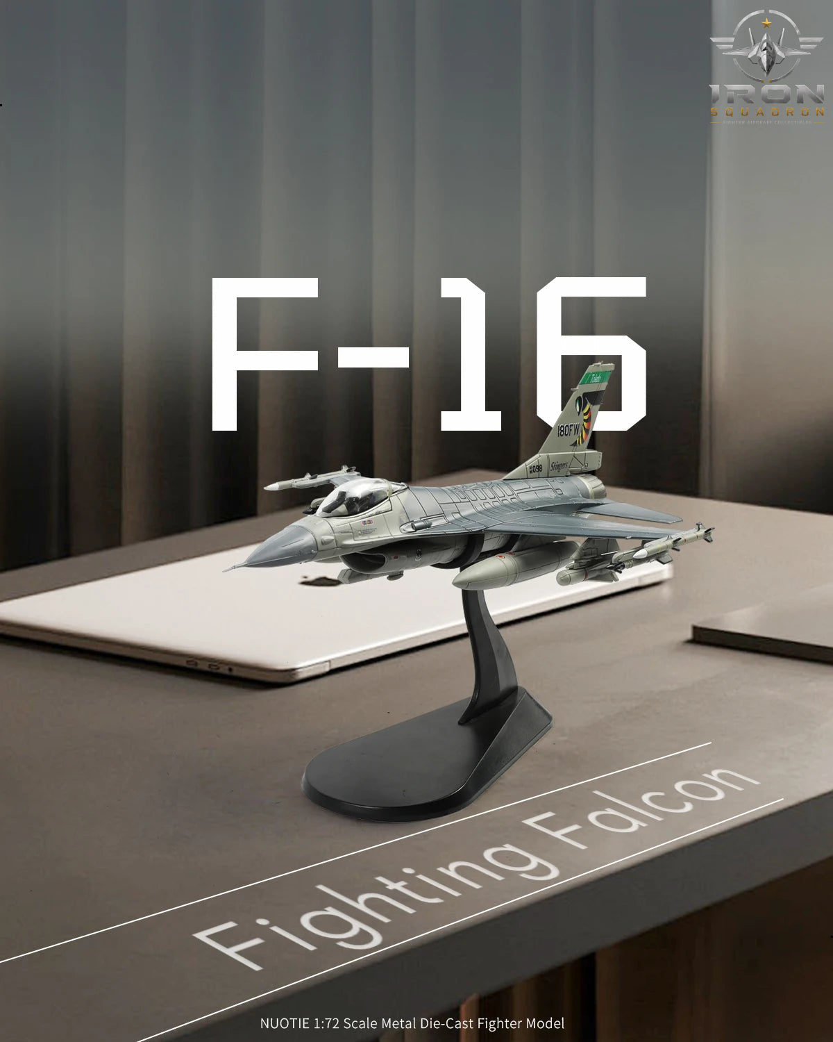 F-16 Fighting Falcon — Aggressor "Stinger" 1:72 Diecast Model - image 5
