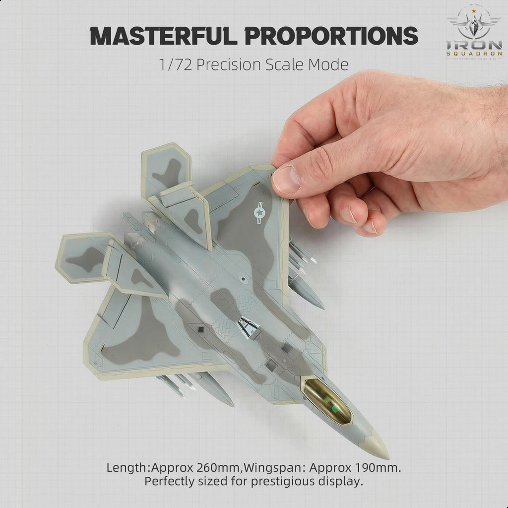 F-22A Raptor — 27th FS Langley 1:72 Diecast Model - image 2