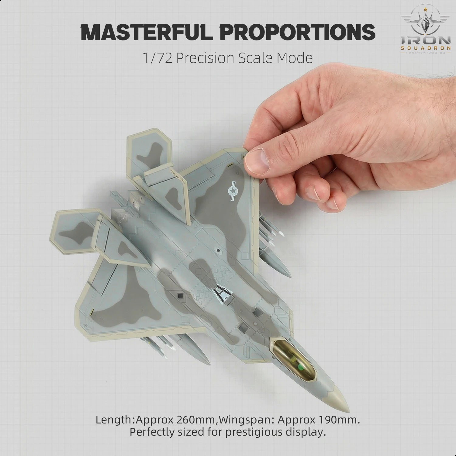F-22A Raptor — 27th FS Langley 1:72 Diecast Model - image 2
