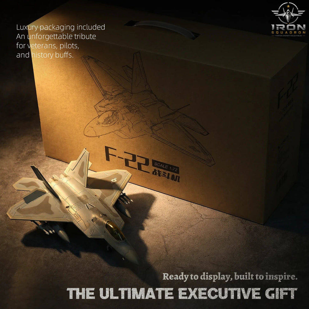 F-22A Raptor — 27th FS Langley 1:72 Diecast Model - image 3