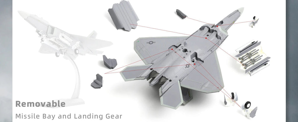 F-22A Raptor — 325th FW Tyndall 1:72 Diecast Model - image 9