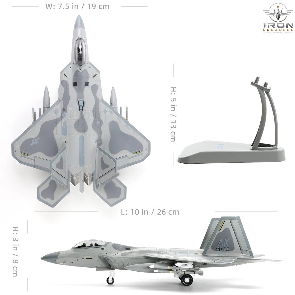 F-22A Raptor — 90th FS "Alaska" 1:72 Diecast Model - image 2
