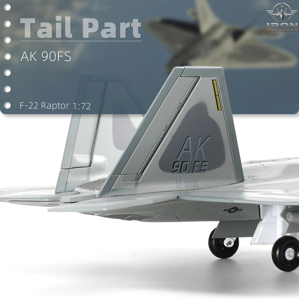 F-22A Raptor — 90th FS "Alaska" 1:72 Diecast Model - image 4
