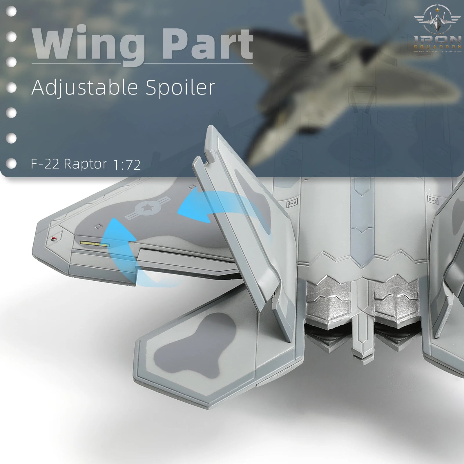 F-22A Raptor — 90th FS "Alaska" 1:72 Diecast Model - image 6