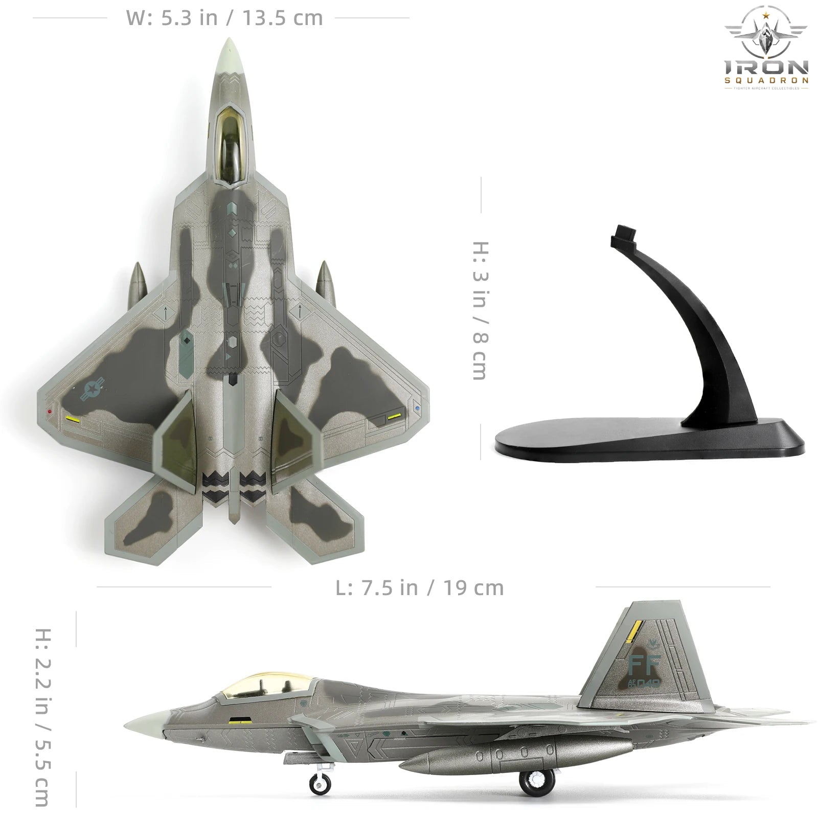 F-22 Raptor — U.S. Air Force 1:100 Diecast Model - image 2
