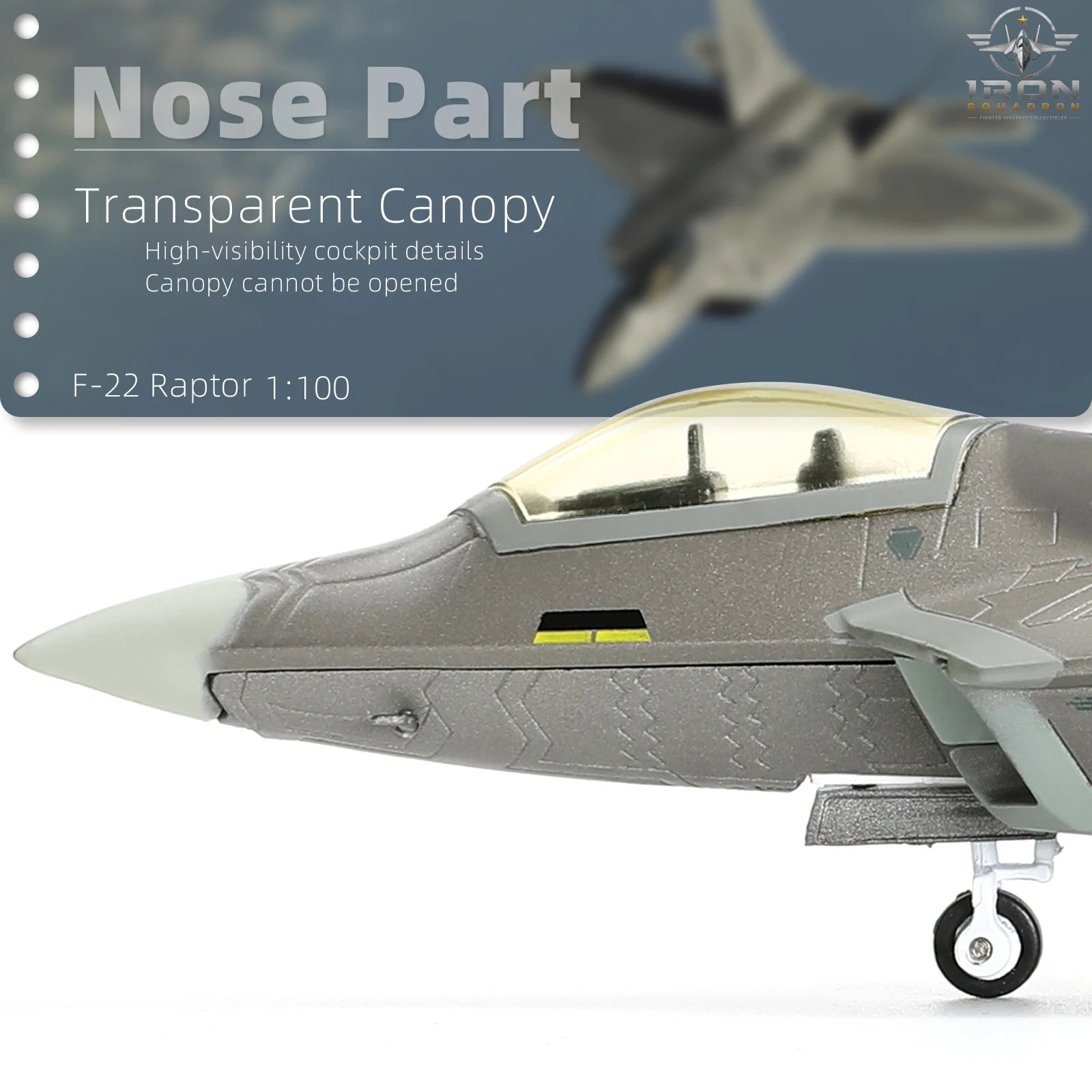 F-22 Raptor — U.S. Air Force 1:100 Diecast Model - image 3