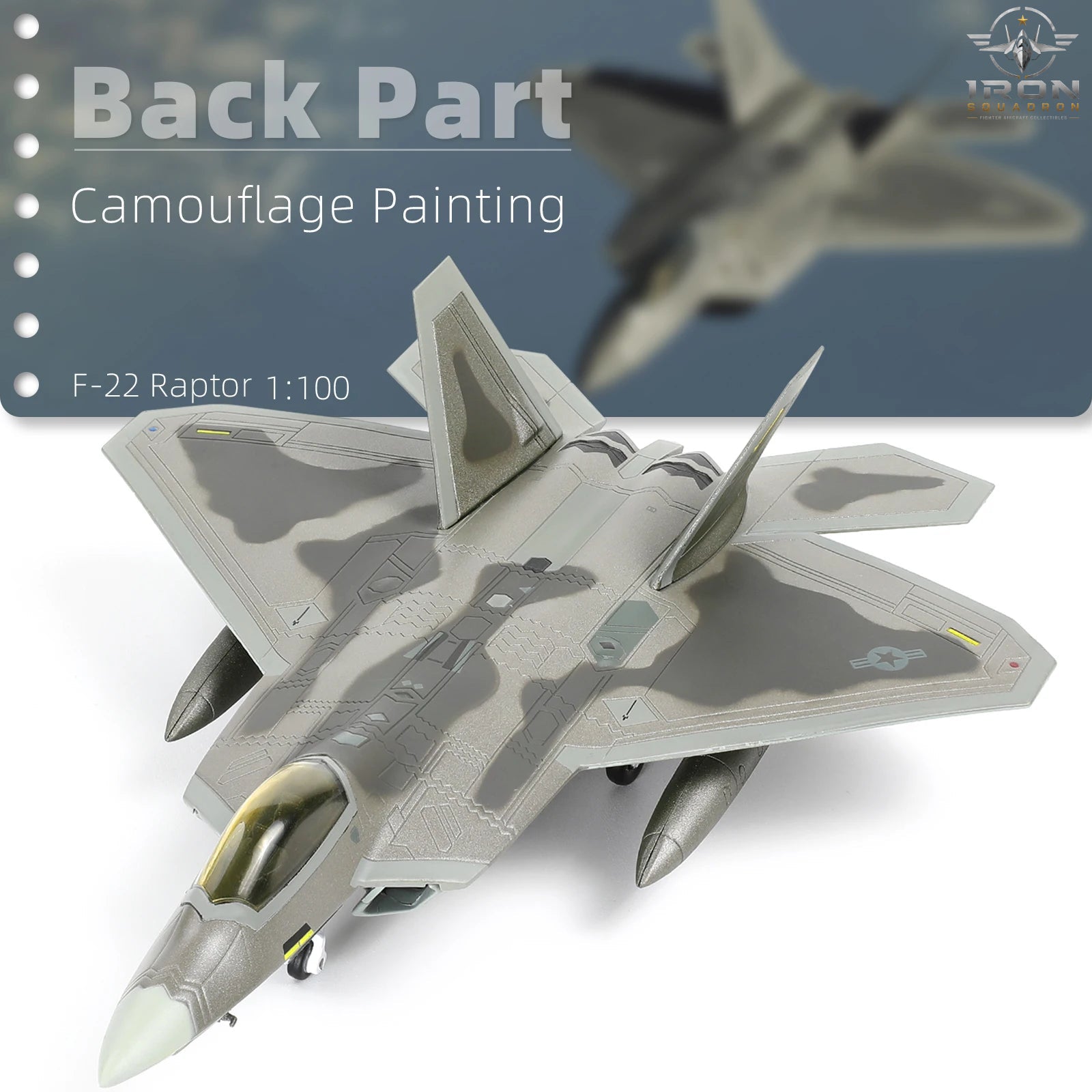 F-22 Raptor — U.S. Air Force 1:100 Diecast Model - image 5